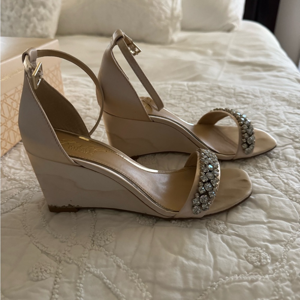 Jewel Badgley Mischka Peggy Crystal Embellished Wedge - Picture 5 of 5